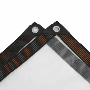 Klar presenning med öljetter 2x10 m polyeten