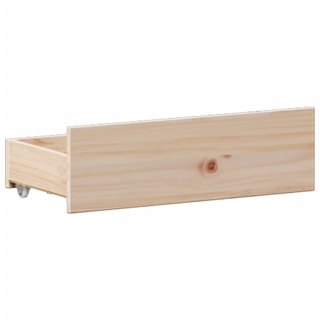 Säng med bokhylla utan madrass 180x200cm massiv furu