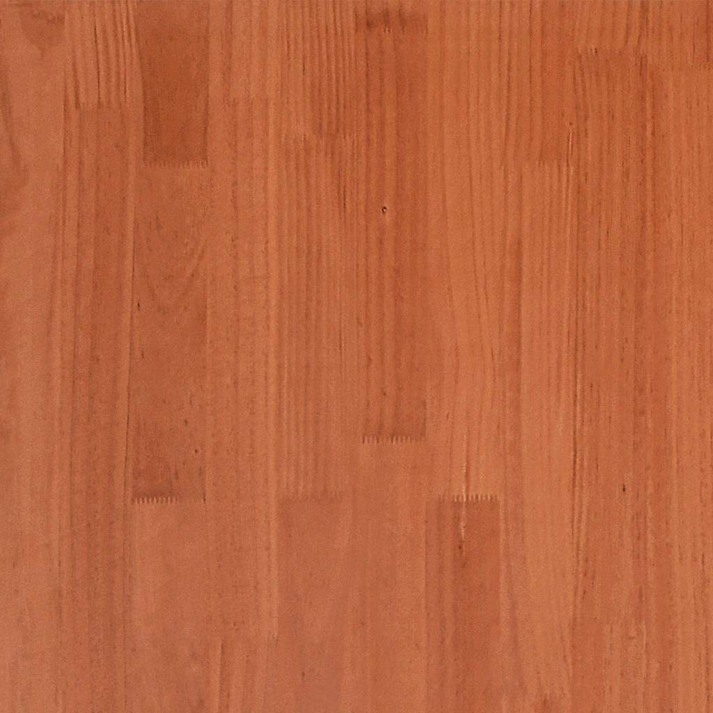 Sängram utan madrass vaxbrun 120x190 cm massiv furu