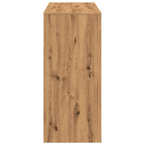 Barbord med hylla artisian-ek 124x46x103,5 cm konstruerat trä