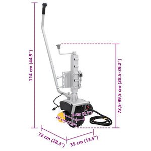 Domkraft 12 V 550 W aluminium