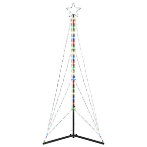 LED julgran 363 LEDs flerfärgad 182 cm