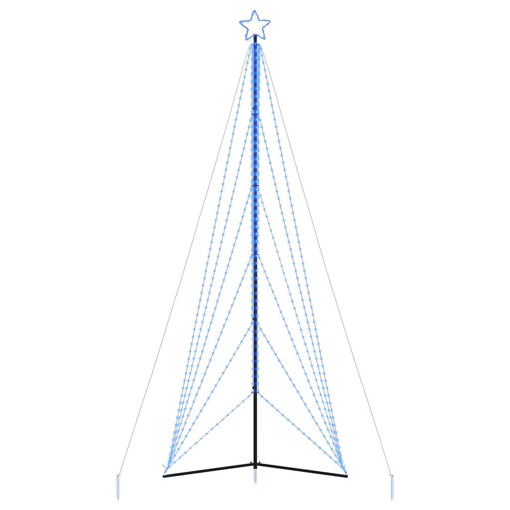 LED julgran 861 LEDs blå 478 cm