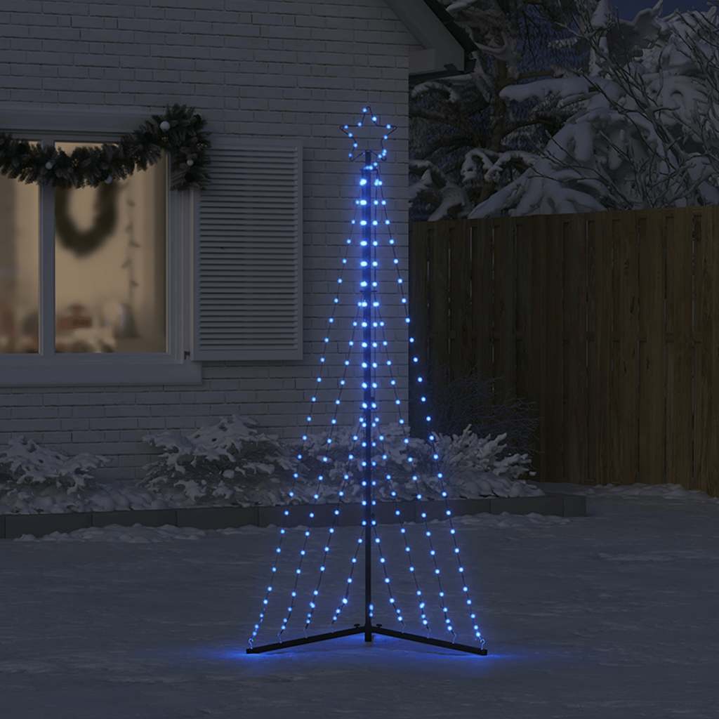LED julgran 339 LEDs blå 187 cm