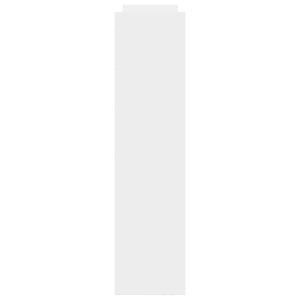 Smal förvaringsvagn 4 våningar vit konstruerad trä