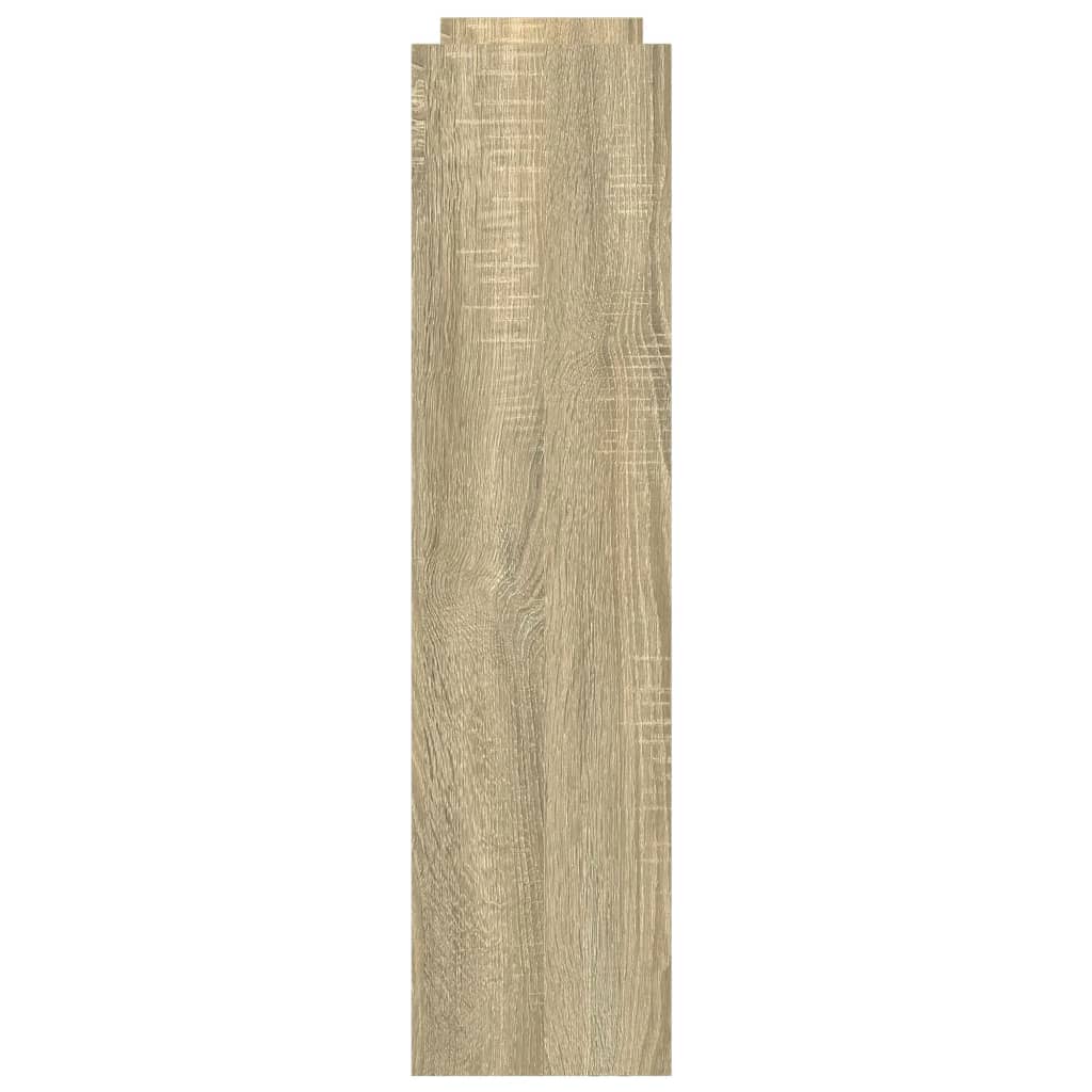 Smal förvaringsvagn 4 våningar sonoma-ek konstruerat trä