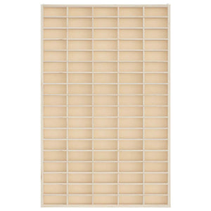 Trämonter för samlarobjekt med 90 fack 50,5x4,5x79cm