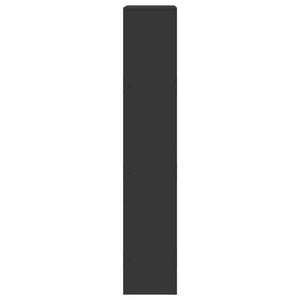 Bokhylla svart 100x33x175 cm konstruerat trä