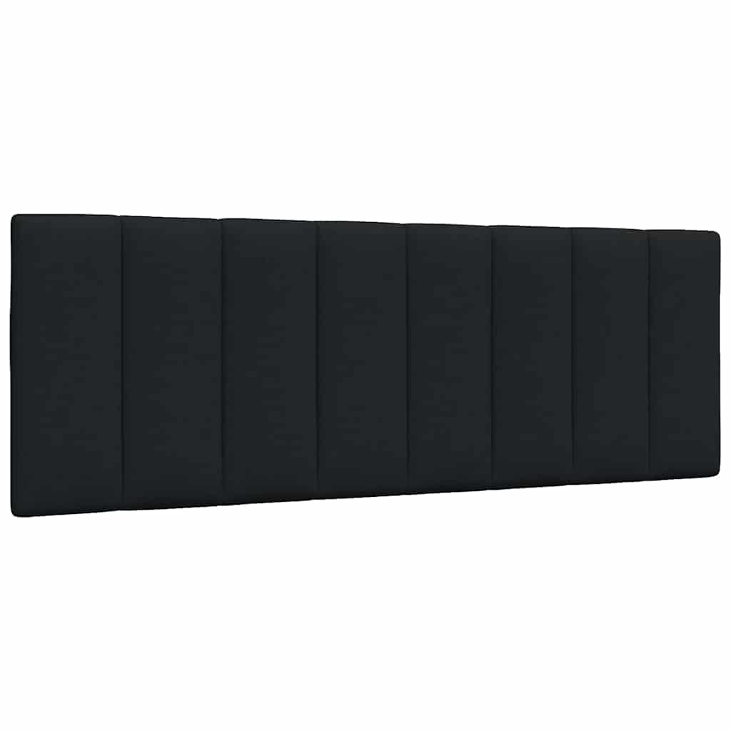 Headboard Cushion "Hanko" Black 120 cm Fabric