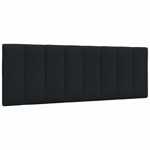 Headboard Cushion "Hanko" Black 120 cm Fabric