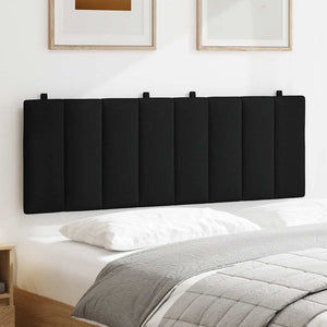 Headboard Cushion "Hanko" Black 120 cm Fabric