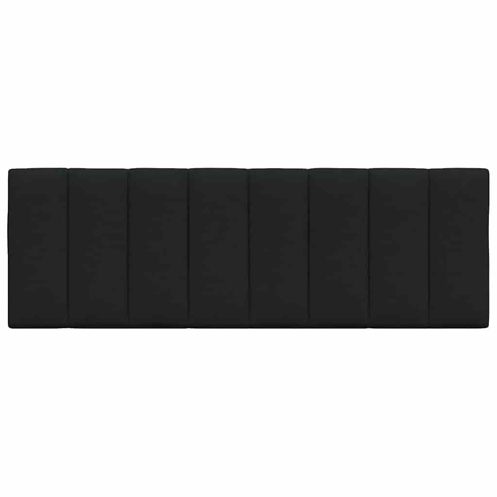 Headboard Cushion "Hanko" Black 120 cm Fabric