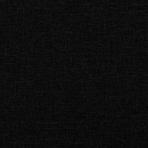 Headboard Cushion "Hanko" Black 120 cm Fabric