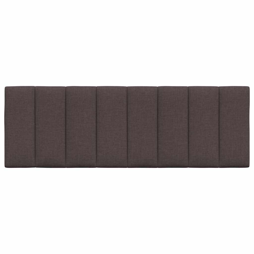 Headboard Cushion "Hanko" Dark Brown 120 cm Fabric