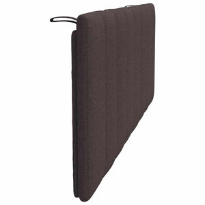 Headboard Cushion "Hanko" Dark Brown 120 cm Fabric
