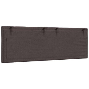 Headboard Cushion "Hanko" Dark Brown 120 cm Fabric