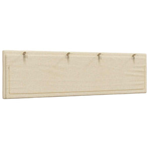 Headboard Cushion "Hanko" Cream 180 cm Fabric