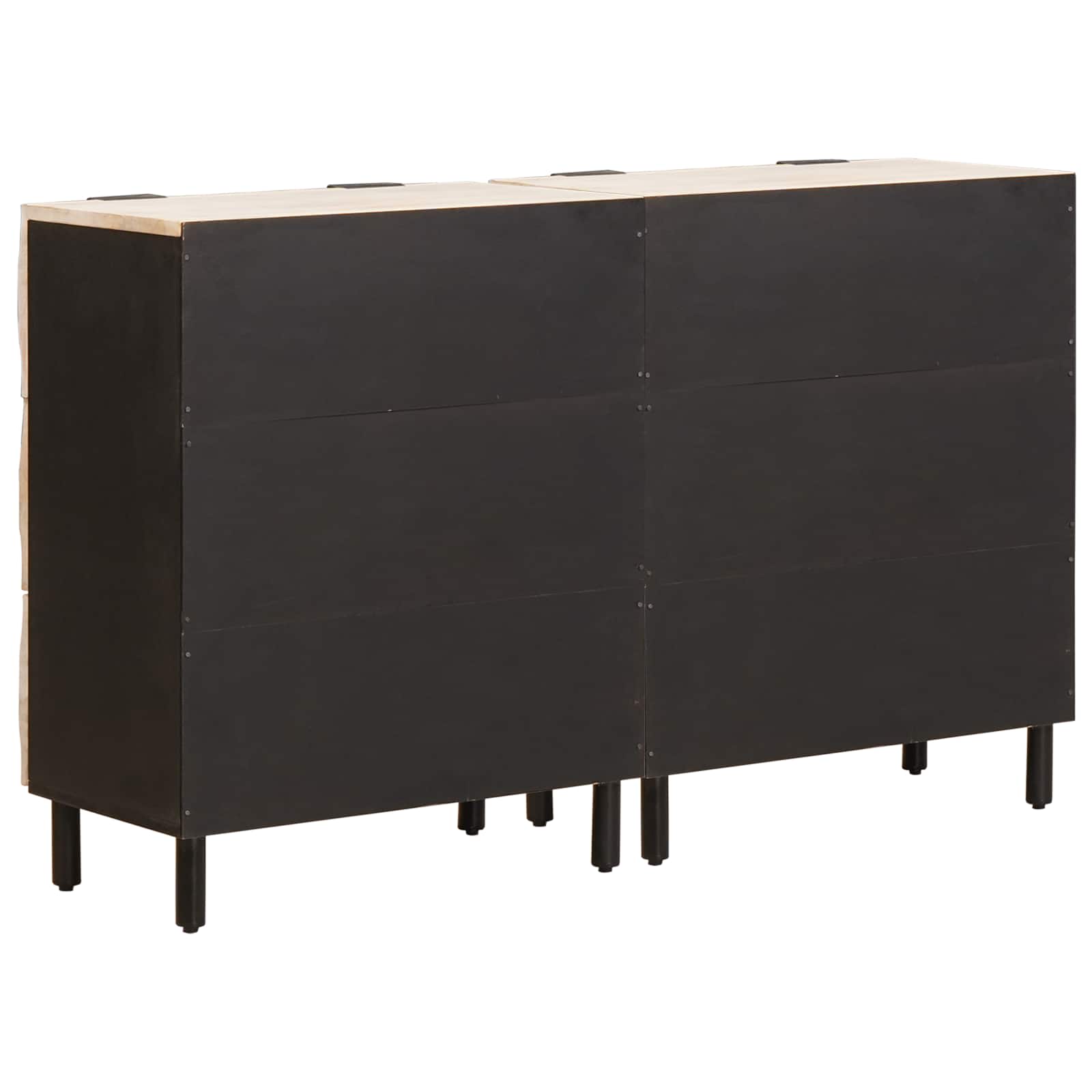 Sideboard 2 pcs Vit Tvätt Finish 60 x 33 x 75 cm