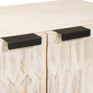 Sideboard Vit Tvätt Finish Massivt mangoträ