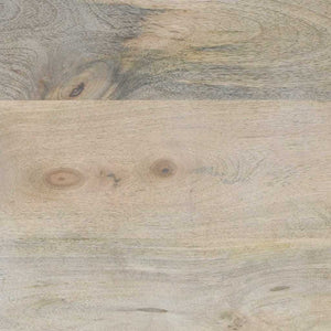 Skänksats med låda 2 pcs Vit 60 x 33,5 x 75 cm Massivt mangoträ