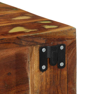 Väggmonterad TV-bänk 40x30x19 cm massivt återvunnet trä