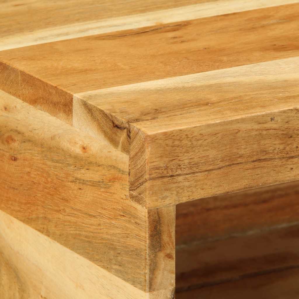 Väggmonterad TV-bänk 40x30x19 cm massivt akaciaträ