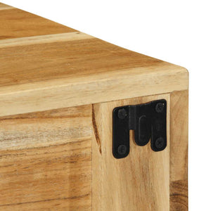 Väggmonterad TV-bänk 40x30x19 cm massivt akaciaträ