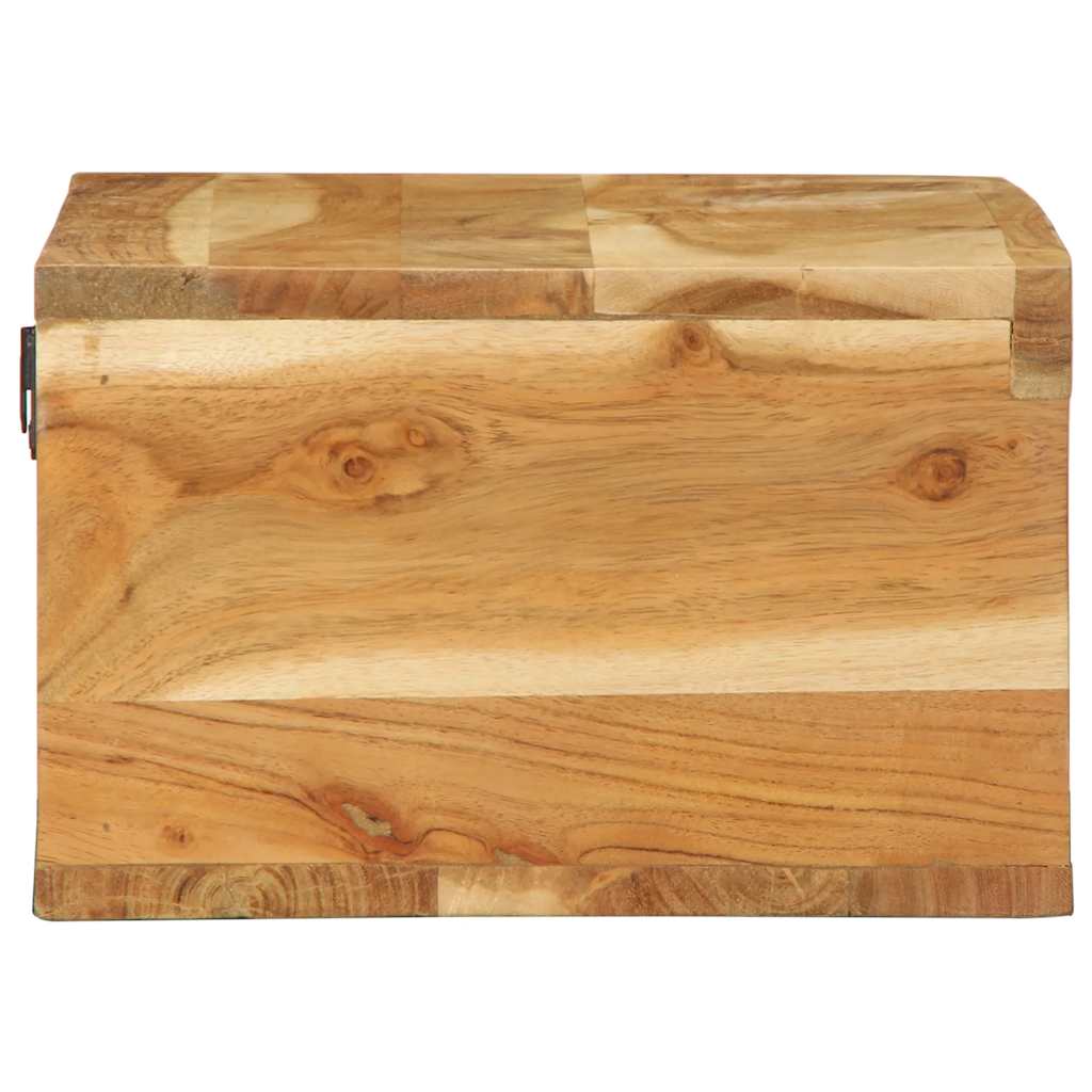 Väggmonterad TV-bänk 60x30x19 cm massivt akaciaträ