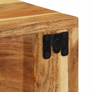 Väggmonterad TV-bänk 60x30x19 cm massivt akaciaträ