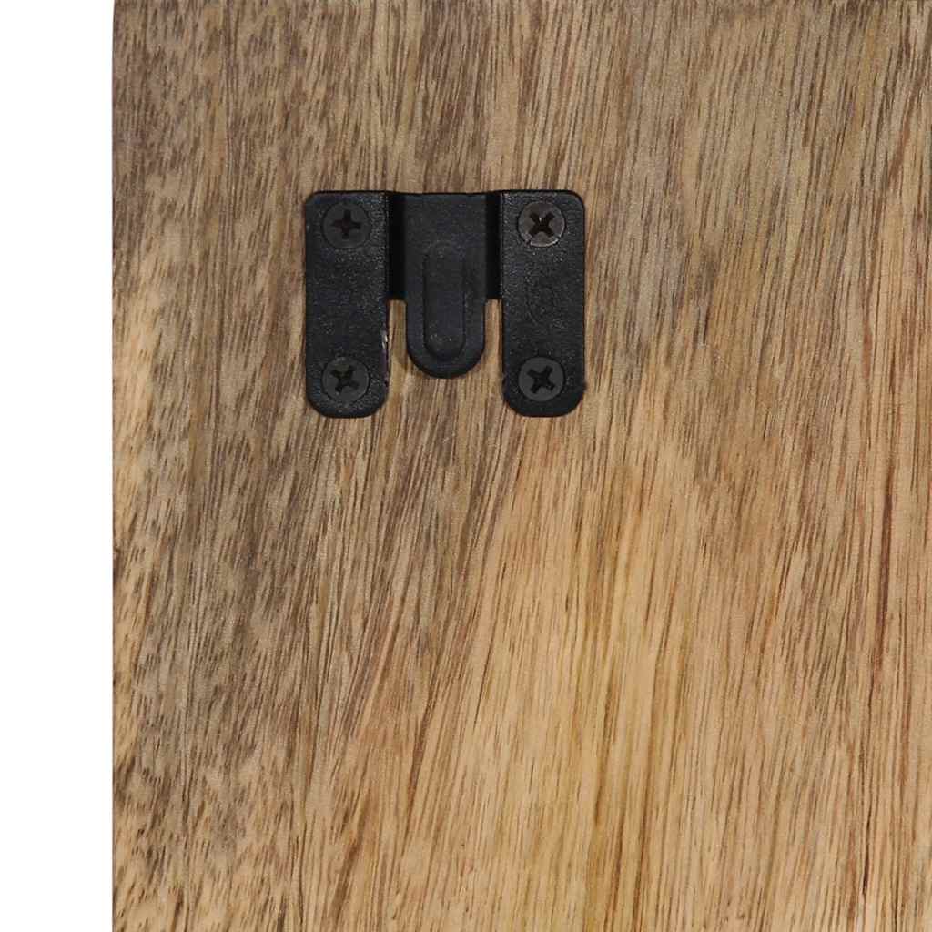 Sängbord 60x32x80 cm massivt grovt mangoträ