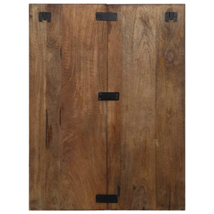 Sängbord flerfärgad 60x32x80 cm massivt återvunnet trä