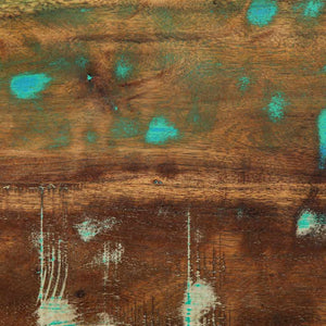 Sängbord flerfärgad 60x32x80 cm massivt återvunnet trä