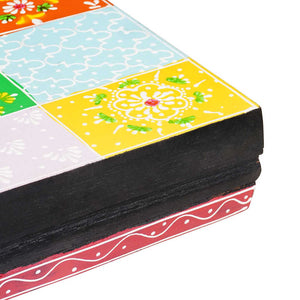 Vägg hyllor Flerfärgsdesign 100 x 20 x 6 cm Massivt mangoträ