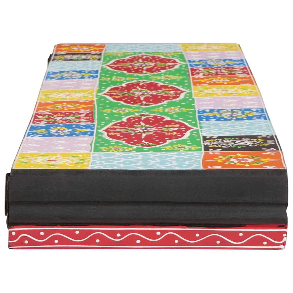 Vägg hyllor Flerfärgsdesign 100 x 20 x 6 cm Massivt mangoträ