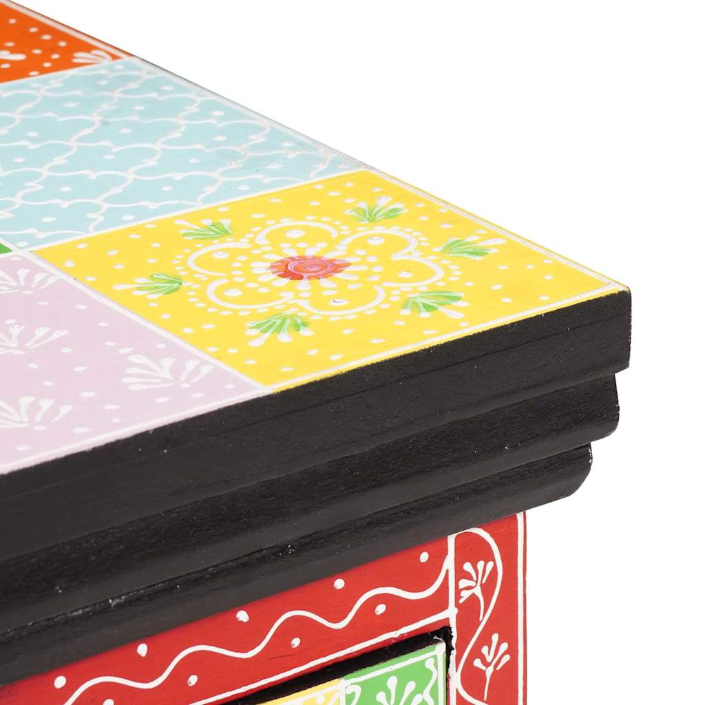 TV-skåp Flerfärgsdesign 60 x 30 x 24 cm Massivt Mangoträ