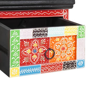 TV-skåp Flerfärgsdesign 60 x 30 x 24 cm Massivt Mangoträ