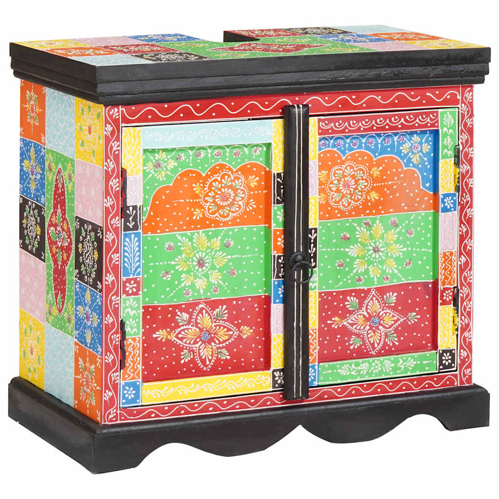 Diskbänksskåp med lagring Brun 60 x 35 x 55 cm Massivt mangoträ