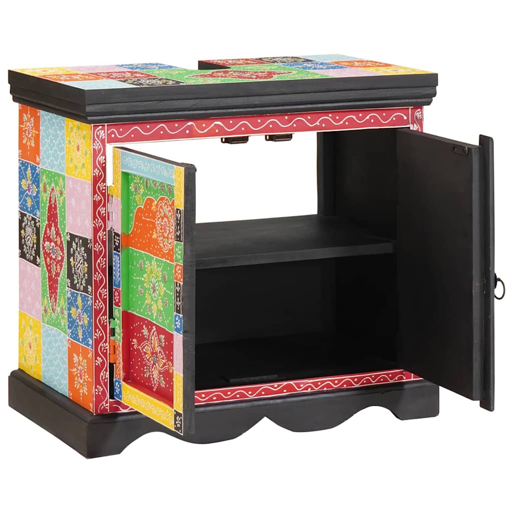 Diskbänksskåp med lagring Brun 60 x 35 x 55 cm Massivt mangoträ