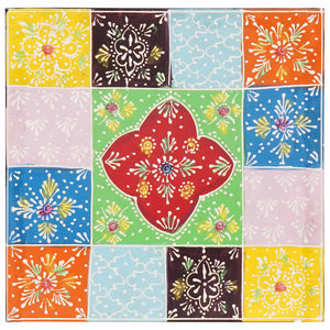 Byrå med dörr Flerfärgsdesign 30 x 30 x 90 cm Massivt mangoträ