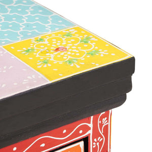 Nattduksbord med låda 2 pcs Flerfärgsdesign 40 x 30 x 40 cm