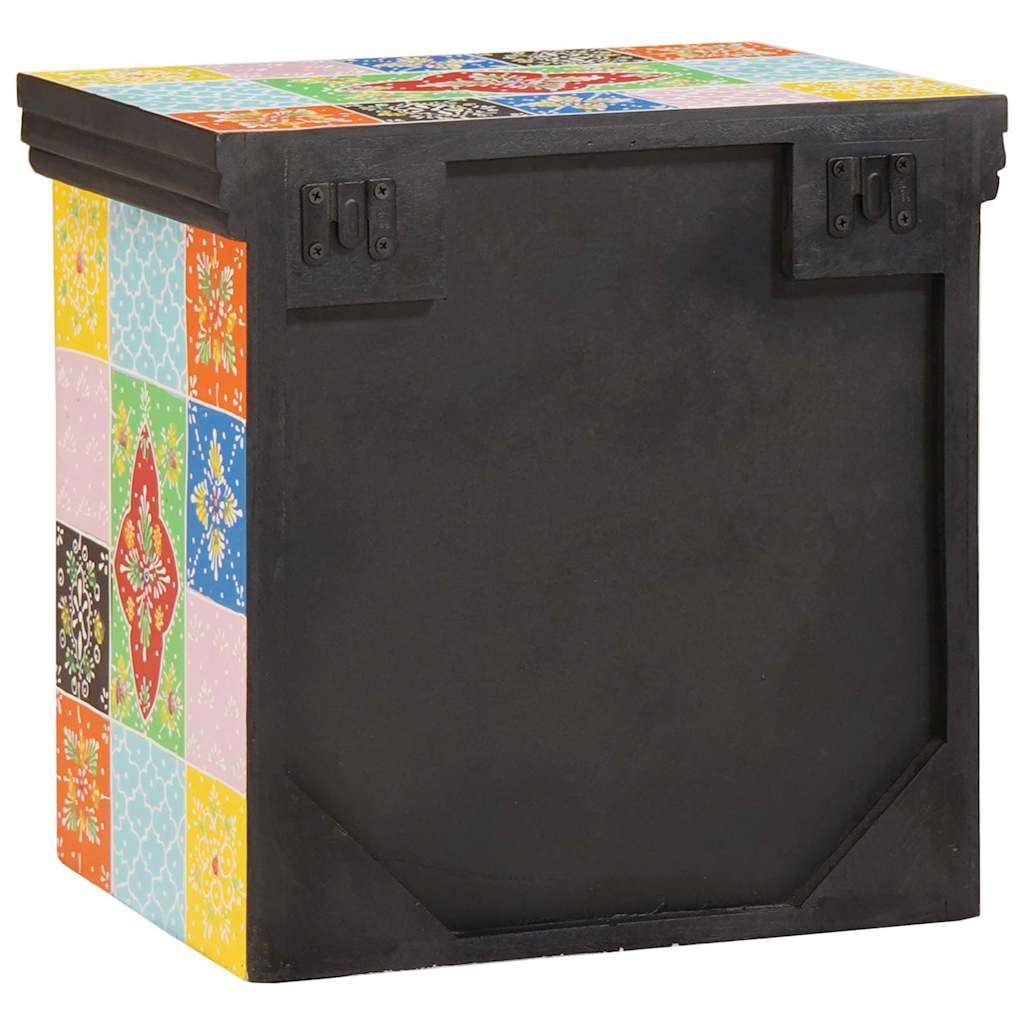 Nattduksbord med låda 2 pcs Flerfärgsdesign 40 x 30 x 40 cm