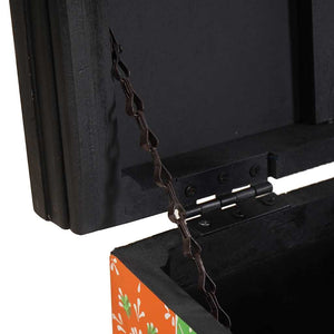 Förvaringslåda Flerfärgsdesign 40 x 30 x 30 cm Massivt Mangoträ