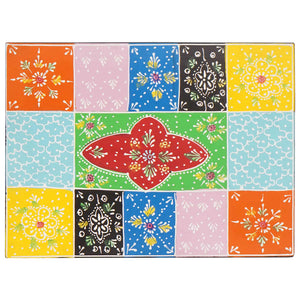 Förvaringslåda Flerfärgsdesign 40 x 30 x 30 cm Massivt Mangoträ