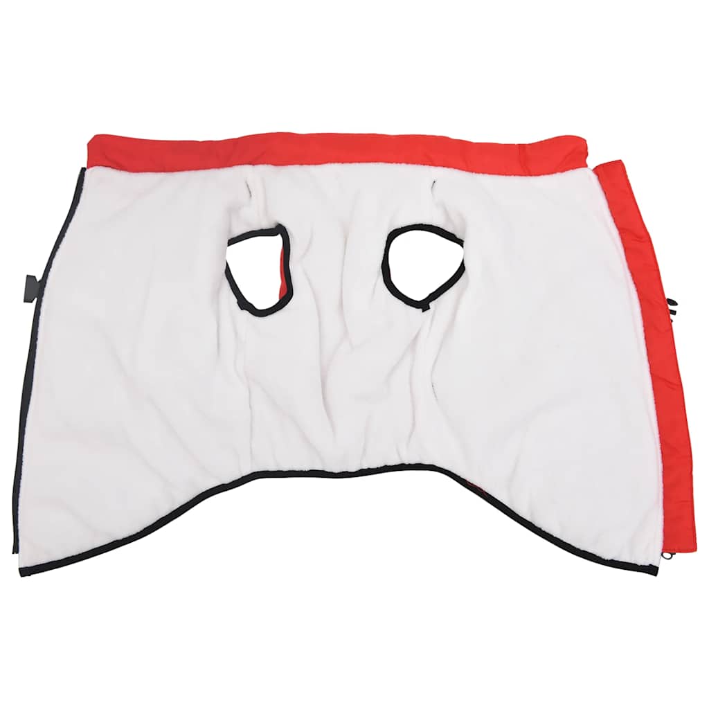 Hundtäcke med sele vattentät reflex röd L68