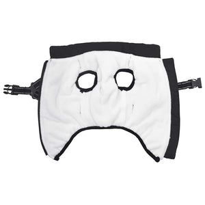 Hundtäcke med sele vattentät reflex svart L24