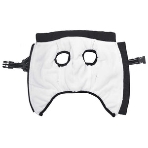 Hundtäcke med sele vattentät reflex svart L40