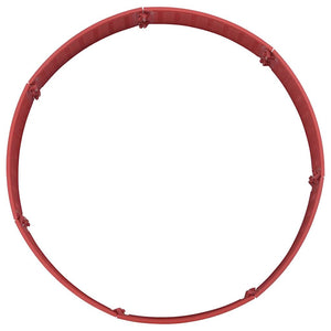 Julgranskrage röd Ø56x23 cm plast