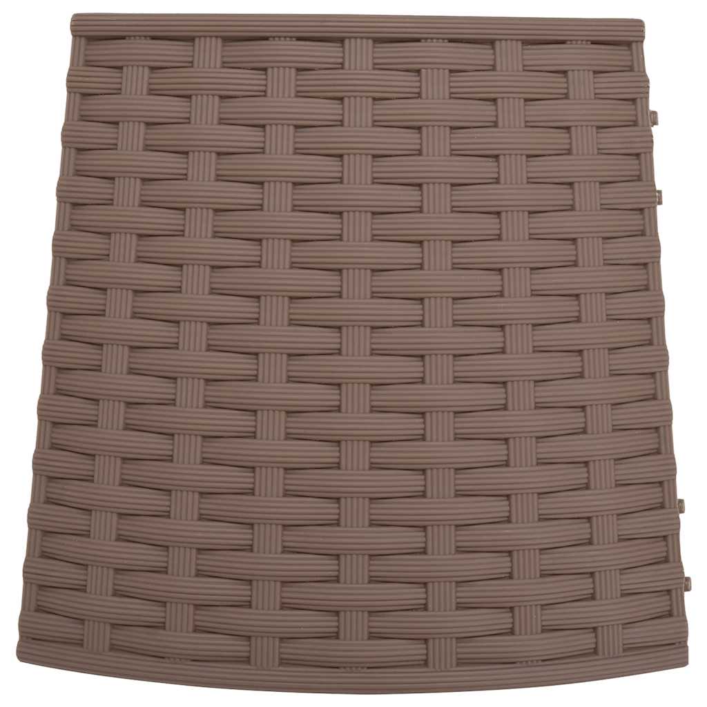 Julgranskrage brun Ø65x23 cm plast