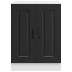 Diskbänk underskåp Kalmar svart 60x46x81,5 cm konstruerat trä