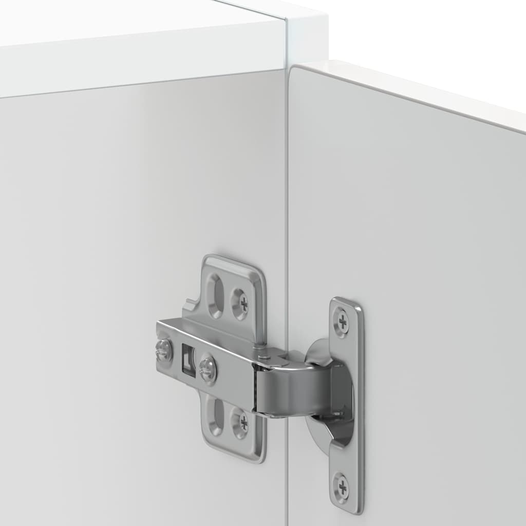 Diskbänk underskåp högglans vit 60x46x81,5 cm konstruerat trä